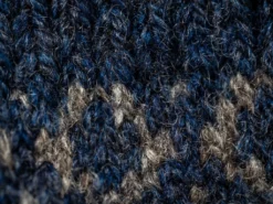 Nishiguchi Kutsushita Wool Jacquard Socks Navy