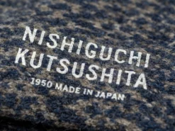 Nishiguchi Kutsushita Wool Jacquard Socks Navy