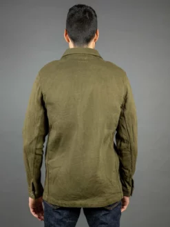 ONI Denim 03100-OLVDR Sashiko Dobby Coverall Jacket Olive Drab