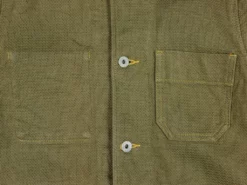 ONI Denim 03100-OLVDR Sashiko Dobby Coverall Jacket Olive Drab