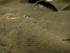 ONI Denim 03100-OLVDR Sashiko Dobby Coverall Jacket Olive Drab