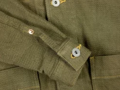 ONI Denim 03100-OLVDR Sashiko Dobby Coverall Jacket Olive Drab