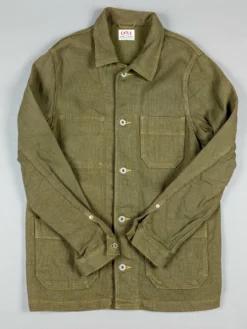 ONI Denim 03100-OLVDR Sashiko Dobby Coverall Jacket Olive Drab