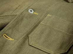 ONI Denim 03100-OLVDR Sashiko Dobby Coverall Jacket Olive Drab