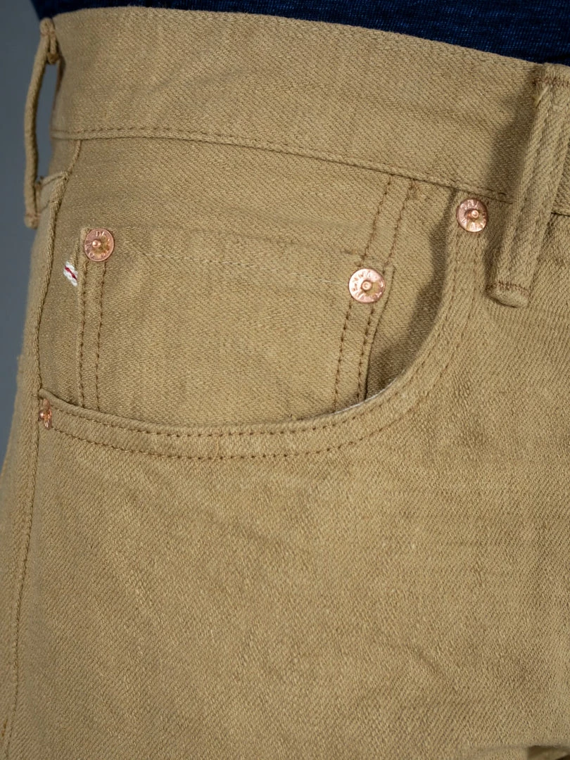 ONI Denim 602LW-BE "Super Low Tension Beige" 12oz Relaxed Tapered Jeans 11 ONI Denim 602LW-BE "Super Low Tension Beige" 12oz Relaxed Tapered Jeans