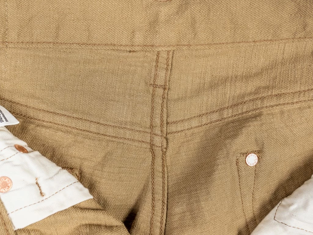 ONI Denim 602LW-BE "Super Low Tension Beige" 12oz Relaxed Tapered Jeans 27 ONI Denim 602LW-BE "Super Low Tension Beige" 12oz Relaxed Tapered Jeans