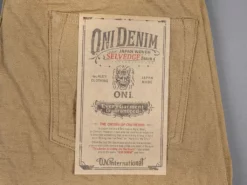 ONI Denim 602LW-BE "Super Low Tension Beige" 12oz Relaxed Tapered Jeans 59 ONI Denim 602LW-BE