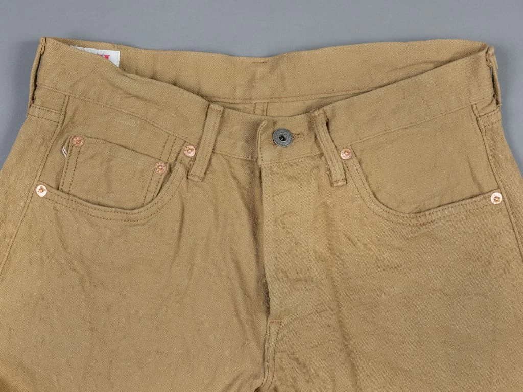 ONI Denim 602LW-BE "Super Low Tension Beige" 12oz Relaxed Tapered Jeans 13 ONI Denim 602LW-BE "Super Low Tension Beige" 12oz Relaxed Tapered Jeans