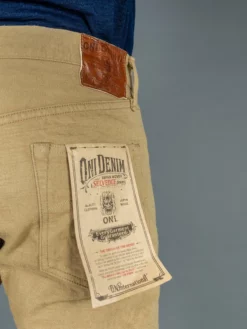 ONI Denim 602LW-BE "Super Low Tension Beige" 12oz Relaxed Tapered Jeans 43 ONI Denim 602LW-BE