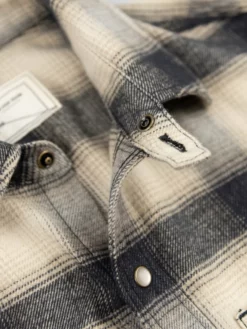 NEW ARRIVALS Rogue Territory BM Shirt Natural Brushed Plaid 37 NEW ARRIVALS Rogue Territory BM Shirt Natural Brushed Plaid