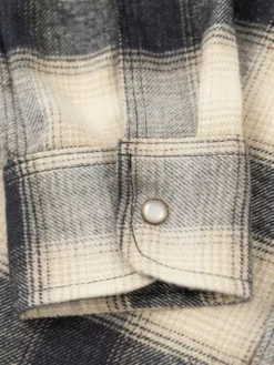 NEW ARRIVALS Rogue Territory BM Shirt Natural Brushed Plaid 36 NEW ARRIVALS Rogue Territory BM Shirt Natural Brushed Plaid