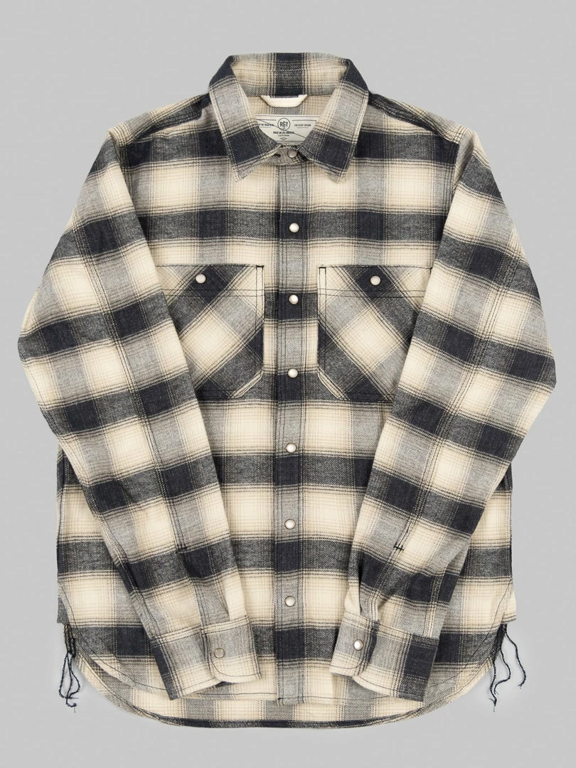 NEW ARRIVALS Rogue Territory BM Shirt Natural Brushed Plaid 9 NEW ARRIVALS Rogue Territory BM Shirt Natural Brushed Plaid