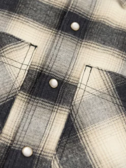 NEW ARRIVALS Rogue Territory BM Shirt Natural Brushed Plaid 38 NEW ARRIVALS Rogue Territory BM Shirt Natural Brushed Plaid
