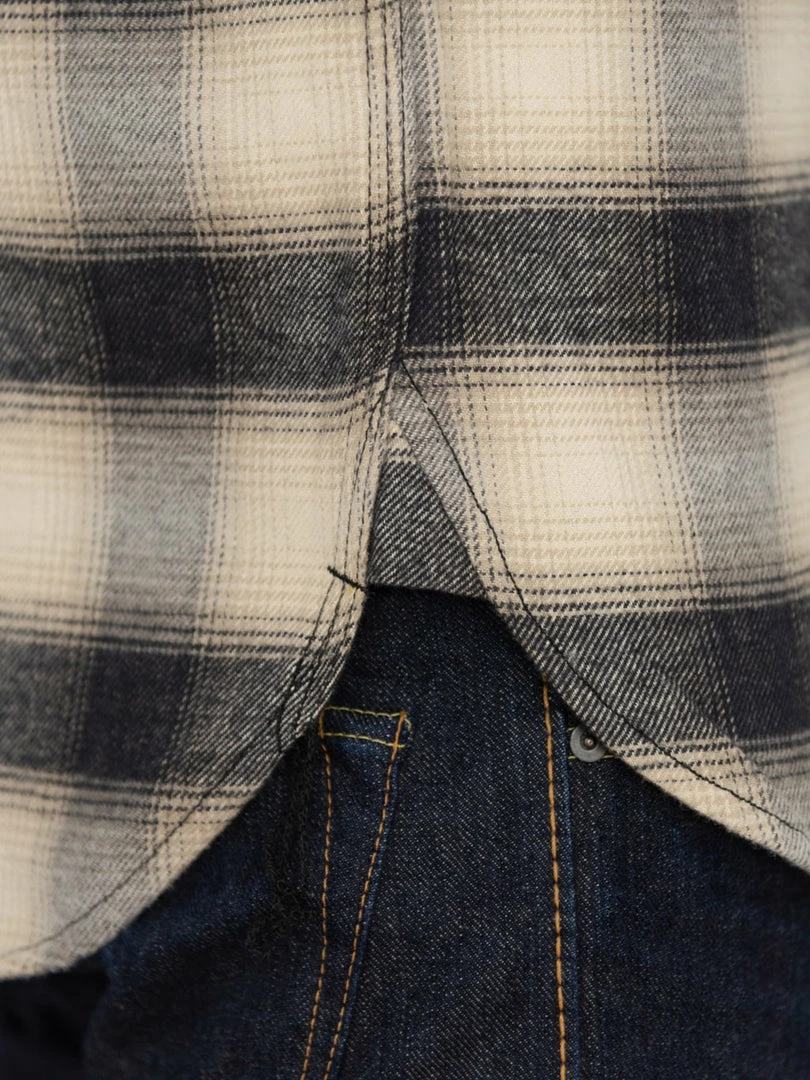 NEW ARRIVALS Rogue Territory BM Shirt Natural Brushed Plaid 7 NEW ARRIVALS Rogue Territory BM Shirt Natural Brushed Plaid