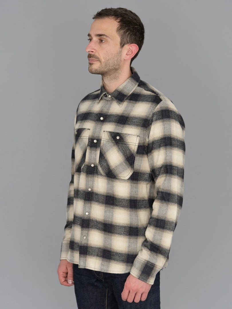 NEW ARRIVALS Rogue Territory BM Shirt Natural Brushed Plaid 5 NEW ARRIVALS Rogue Territory BM Shirt Natural Brushed Plaid