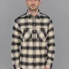 NEW ARRIVALS Rogue Territory BM Shirt Natural Brushed Plaid 1 NEW ARRIVALS Rogue Territory BM Shirt Natural Brushed Plaid