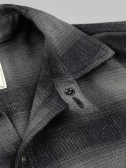 NEW ARRIVALS Rogue Territory BM Shirt Grey Brushed Plaid 35 NEW ARRIVALS Rogue Territory BM Shirt Grey Brushed Plaid