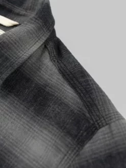 NEW ARRIVALS Rogue Territory BM Shirt Grey Brushed Plaid 38 NEW ARRIVALS Rogue Territory BM Shirt Grey Brushed Plaid