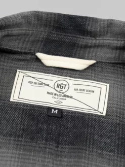 NEW ARRIVALS Rogue Territory BM Shirt Grey Brushed Plaid 32 NEW ARRIVALS Rogue Territory BM Shirt Grey Brushed Plaid