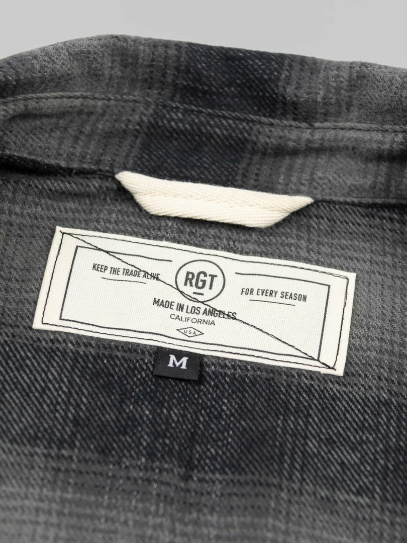 NEW ARRIVALS Rogue Territory BM Shirt Grey Brushed Plaid 14 NEW ARRIVALS Rogue Territory BM Shirt Grey Brushed Plaid