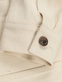 NEW ARRIVALS Rogue Territory 14oz Cruiser Jacket Ecru Selvedge