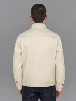 NEW ARRIVALS Rogue Territory 14oz Cruiser Jacket Ecru Selvedge