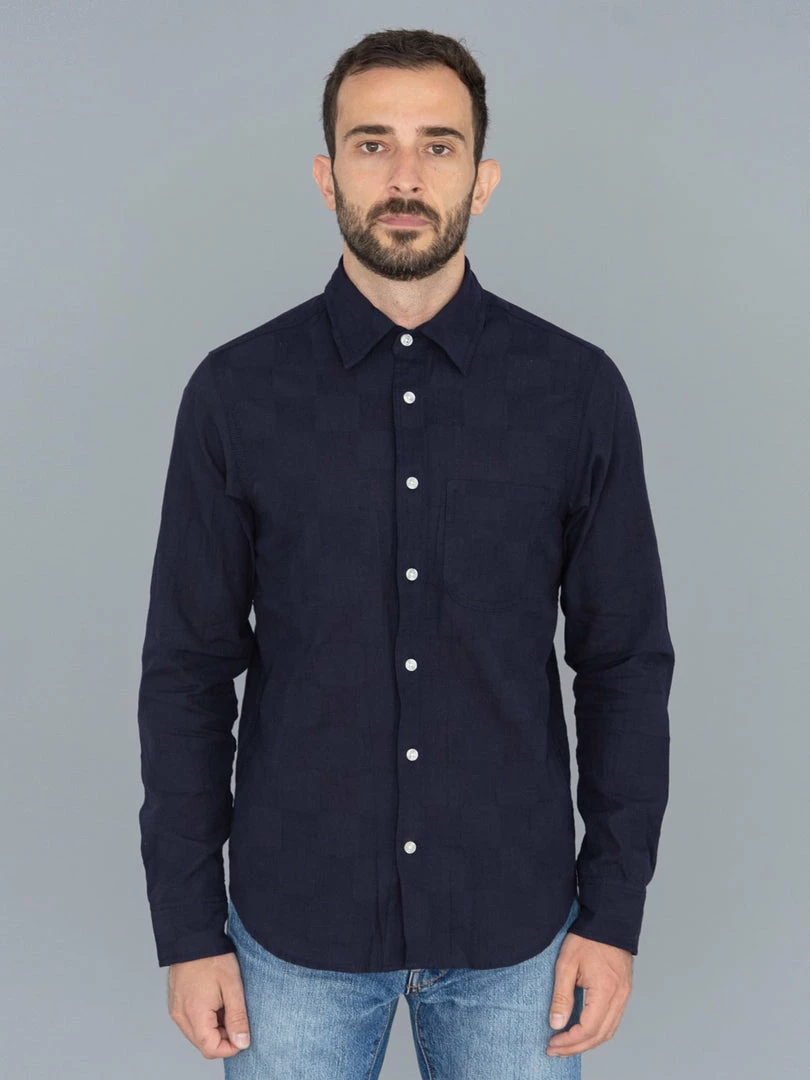 Rogue Territory Maker Jumper Shirt Navy Checkered 3 Rogue Territory Maker Jumper Shirt Navy Checkered