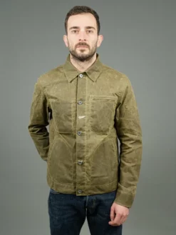 Rogue Territory Waxed Canvas Supply Jacket Hunter Green Ridgeline