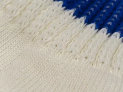 ROTOTO Coarse Ribbed Oldschool Crew Socks Blue/Orange