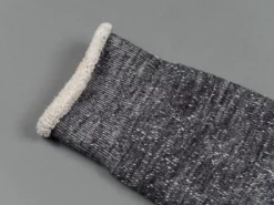 ROTOTO Double Face Crew Socks "Merino Wool & Organic Cotton" Charcoal 14 ROTOTO Double Face Crew Socks