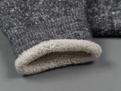 ROTOTO Double Face Crew Socks "Merino Wool & Organic Cotton" Charcoal 15 ROTOTO Double Face Crew Socks