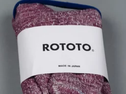 ROTOTO Double Face Crew Socks "Merino Wool & Organic Cotton" Grape 12 ROTOTO Double Face Crew Socks