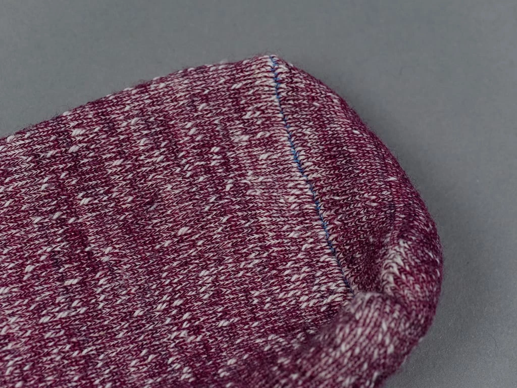 ROTOTO Double Face Crew Socks "Merino Wool & Organic Cotton" Grape 7 ROTOTO Double Face Crew Socks "Merino Wool & Organic Cotton" Grape