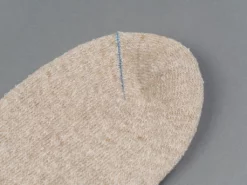 ROTOTO Double Face Crew Socks "Silk & Cotton" Green/Medium Beige 13 ROTOTO Double Face Crew Socks