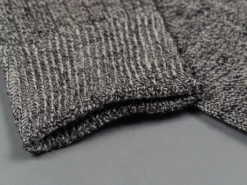 ROTOTO Linen Cotton Ribbed Crew Socks Mix Black 17 ROTOTO Linen Cotton Ribbed Crew Socks Mix Black