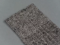 ROTOTO Linen Cotton Ribbed Crew Socks Mix Black 15 ROTOTO Linen Cotton Ribbed Crew Socks Mix Black