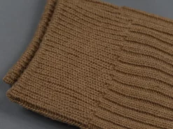 ROTOTO Organic Cotton Daily 3 Pack Ribbed Crew Socks Ecru/Brown