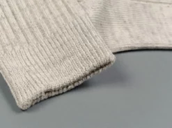 ROTOTO Organic Cotton Daily 3 Pack Ribbed Crew Socks Ecru/Grey 21 ROTOTO Organic Cotton Daily 3 Pack Ribbed Crew Socks Ecru/Grey