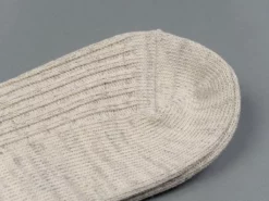 ROTOTO Organic Cotton Daily 3 Pack Ribbed Crew Socks Ecru/Grey 20 ROTOTO Organic Cotton Daily 3 Pack Ribbed Crew Socks Ecru/Grey