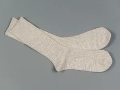 ROTOTO Organic Cotton Daily 3 Pack Ribbed Crew Socks Ecru/Grey 17 ROTOTO Organic Cotton Daily 3 Pack Ribbed Crew Socks Ecru/Grey