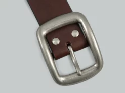 Samurai Jeans W001 Heavy Weight Curved Belt Brown