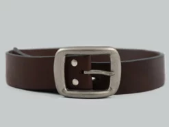 Samurai Jeans W001 Heavy Weight Curved Belt Brown
