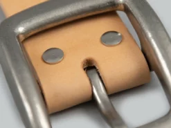 Samurai Jeans W001 Heavy Weight Curved Belt Natural NEW ARRIVALS