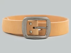 Samurai Jeans W001 Heavy Weight Curved Belt Natural NEW ARRIVALS