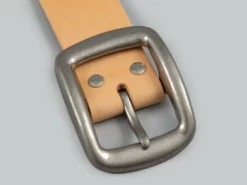 Samurai Jeans W001 Heavy Weight Curved Belt Natural NEW ARRIVALS