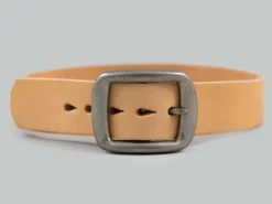 Samurai Jeans W001 Heavy Weight Curved Belt Natural NEW ARRIVALS