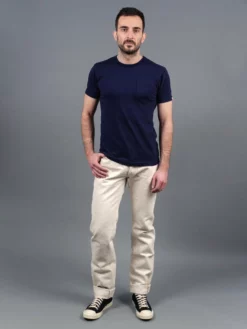 Samurai Jeans S710SC-KI Japanese Cotton Ecru 18oz Slim Straight Jeans