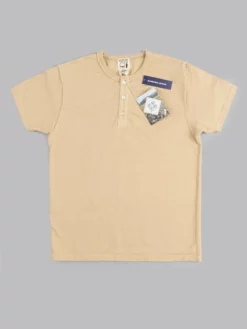 NEW ARRIVALS Samurai Jeans SJST-SC02 Japanese Cotton Henley T-Shirt Kuri 21 NEW ARRIVALS Samurai Jeans SJST-SC02 Japanese Cotton Henley T-Shirt Kuri