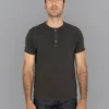 Samurai Jeans SJST-SC02 Japanese Cotton Henley T-Shirt Kuromane NEW ARRIVALS 1 Samurai Jeans SJST-SC02 Japanese Cotton Henley T-Shirt Kuromane NEW ARRIVALS