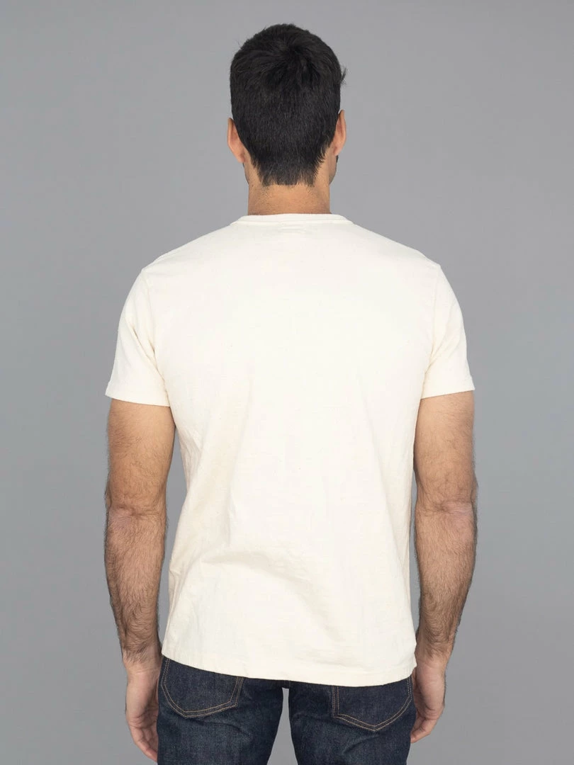 Samurai Jeans SJST-SC01 Japanese Cotton Crew T-Shirt Natural 4 Samurai Jeans SJST-SC01 Japanese Cotton Crew T-Shirt Natural